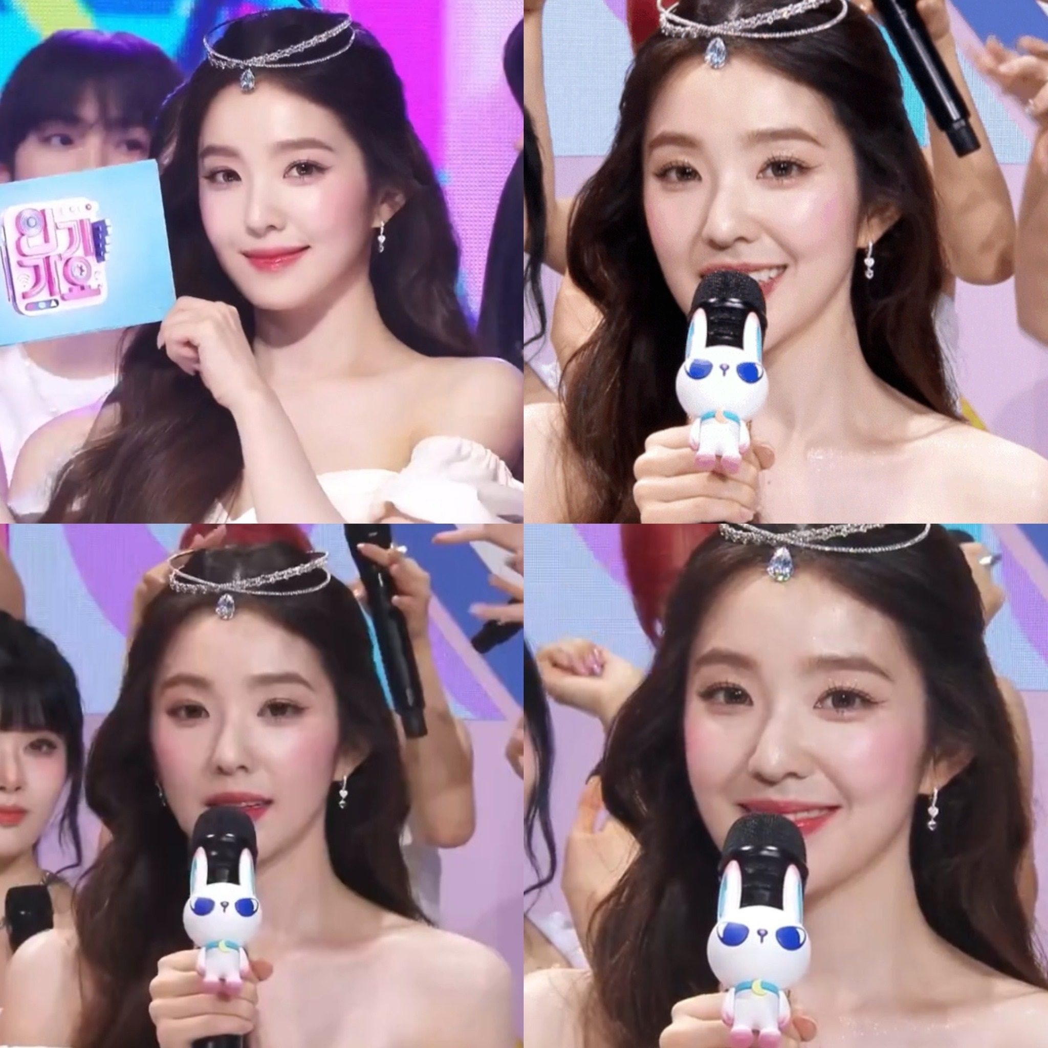 Nhan sắc xinh đẹp như nữ thần của Irene khi làm MC tại chương trình âm nhạc Inkigayo.