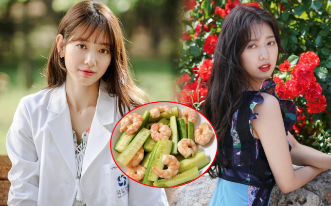 Trong 3 bữa ăn hàng ngày của Park Shin Hye, có một loại rau củ thường xuyên xuất hiện đó là dưa chuột.