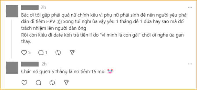 Tình phí thì chưa bàn, nhưng yêu là phải dẫn bạn gái đi tiêm phòng HPV? Ủa, gì vậy…