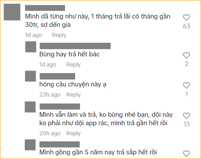 Có người cũng từng vay lắt nhắt, để rồi phải trả tới 30 triệu tiền lãi, gồng suốt 5 năm vẫn chưa thoát nợ. Vay nhanh, nhưng trả thì không nhanh!