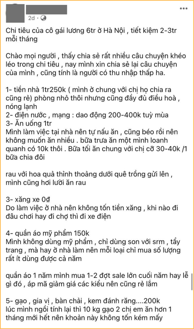               Nguyên văn chia sẻ của C.L        