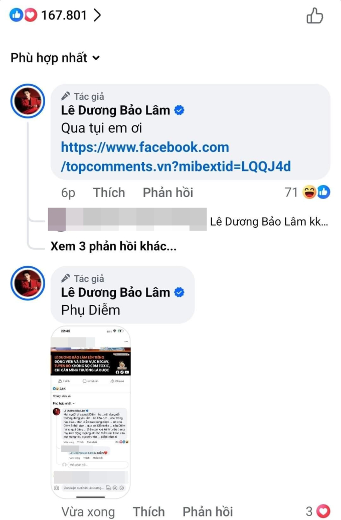 Căng: Lê Dương Bảo Lâm 