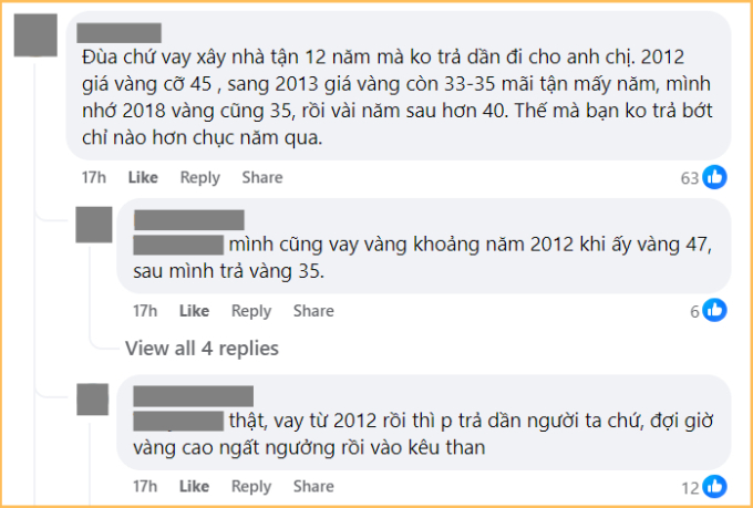 Từ năm 2012 đến giờ, có những thời điểm giá vàng chỉ 33-35 triệu đồng/lượng