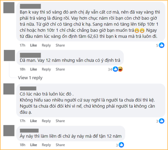 “Áy náy thì làm liền đi chứ áy náy mà để tận 12 năm”