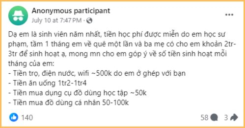                 Kế hoạch chi tiêu, tiết kiệm của cô bạn đang là sinh viên Sư Phạm          