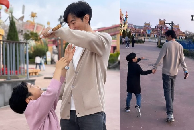 Con trai Chae Rim lần đầu gặp bố vào tháng 4 vừa qua sau 7 năm xa cách