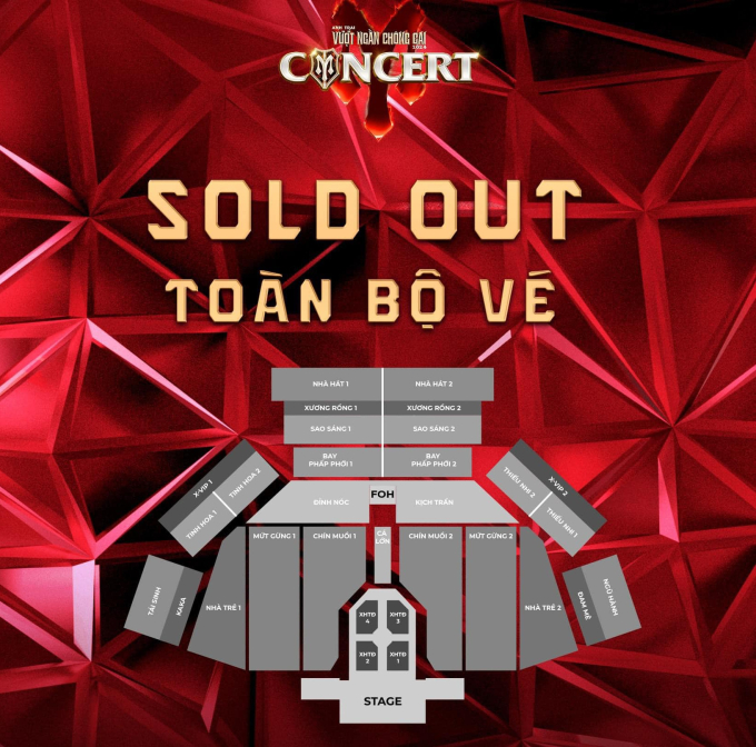 Toàn bộ vé Concert đã bán sạch chỉ trong 40 phút