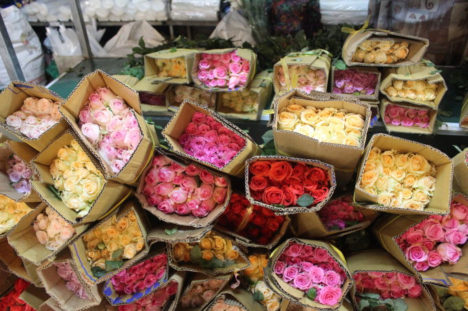 Những bó hồng cắt cành nhập thường được tiêu thụ rất nhiều trong dịp 20 - 10, bởi màu sắc rực rỡ, phom hoa đẹp mắt, hoa bền và tươi lâu. 