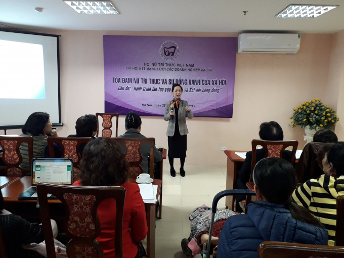 TS Phan Thị Thùy Trâm -Chi hội trưởng Chi hội Nữ trí thức Mạng lưới Doanh nghiệp xã hội - người kết nối những tấm lòng nhân ái