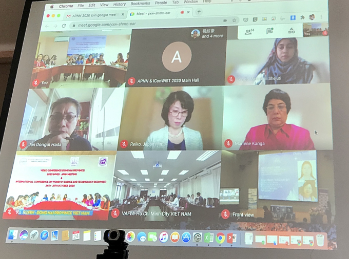 Do ảnh hưởng của dịch Covid-19, Hội nghị thường niên Mạng lưới các nhà Khoa học và Kỹ sư nữ khu vực Châu Á – Thái Bình Dương (APNN) 2020 được tổ chức bằng hai hình thức: trực tiếp và trực tuyến cho các đại biểu quốc tế.