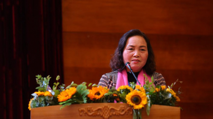 GS.TS Lê Thị Hợp - Ủy viên Ban chấp hành, Trưởng ban Khoa học công nghệ, Phó Chủ tịch Hội Nữ trí thức Việt Nam. 