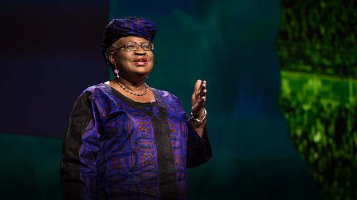 Chân dung bà Ngozi Okonjo Iweala - Người phụ nữ đầu tiên và là người châu Phi đầu tiên giữ cương vị Tổng giám đốc WTO (Nguồn ảnh: ted.com)