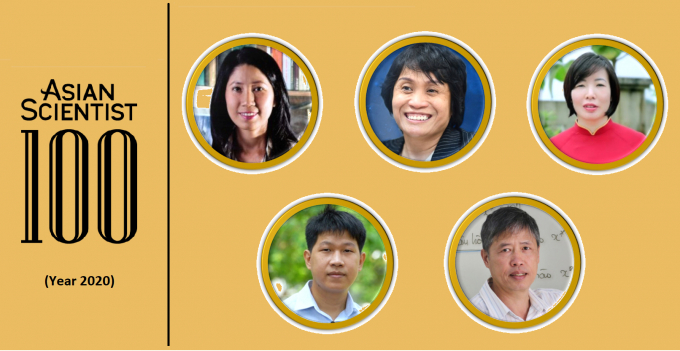 5 nhà khoa học Việt Nam được vinh danh trong danh sách Asian Scientist 100 năm 2020. Ảnh: Khoahocphattrien.vn