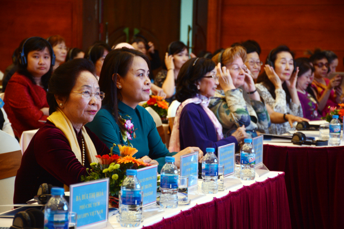 Các đại biểu tham dự Hội nghị APNN 2018 - Một trong những hoạt động đối ngoại nổi bật của Hội Nữ trí thức Việt Nam trong nhiệm kỳ 2016 - 2021.
