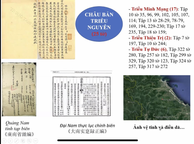 Những nguồn sử liệu được TS Lê Thị Mai tham khảo cho nghiên cứu 