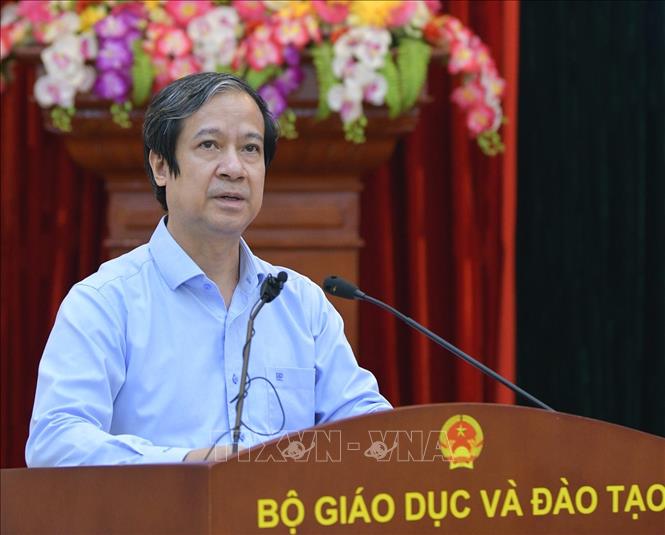 Bộ trưởng Bộ GD&ĐT Nguyễn Kim Sơn. Ảnh: TTXVN.