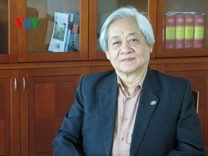 GS Phạm Tất Dong - Phó Chủ tịch Hội Khuyến học Việt Nam. Ảnh: vov.vn