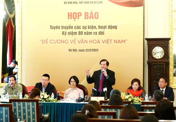 Họp báo giới thiệu các hoạt động kỷ niệm 80  năm Đề cương về văn hoá Việt Nam