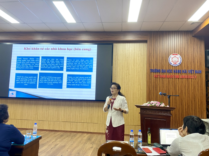 ThS Lê Thị Khánh Vân – Giám đốc Trung tâm COSTAS chia sẻ về thực trạng thương mại hóa kết quả nghiên cứu khoa học của các nữ trí thức