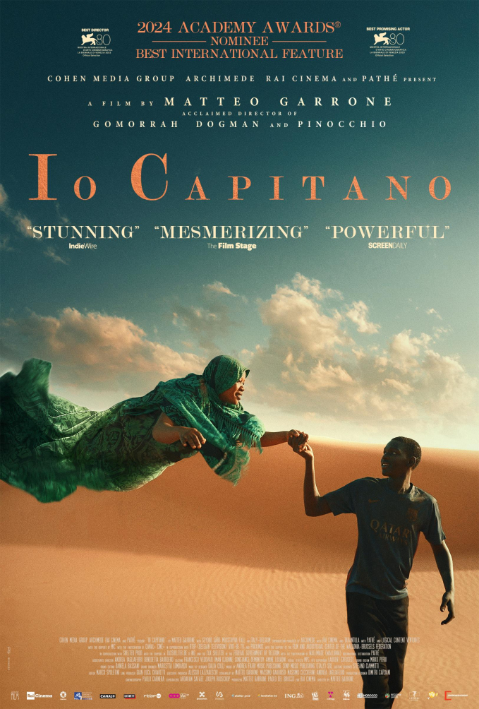 Poster bộ phim “Io Capitano” (Tôi là thuyền trưởng)