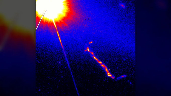   Hình ảnh của chuẩn tinh 3C273 được quan sát bởi Kính viễn vọng Không gian Hubble. (Ảnh: NASA)  