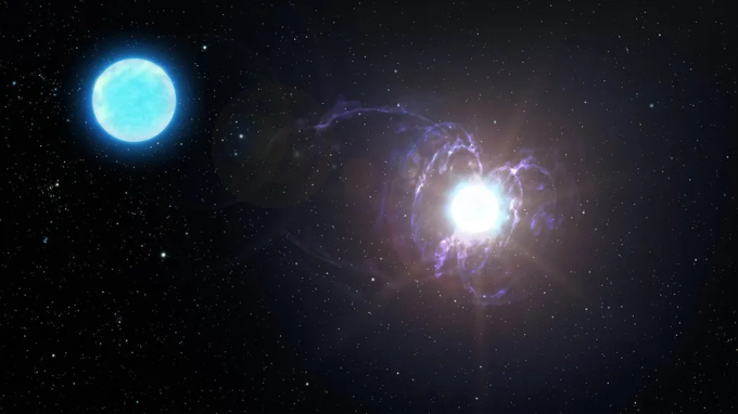   Một biến thể của sao neutron được gọi là sao từ, hay còn gọi là sao nam châm. Ảnh: Internet  