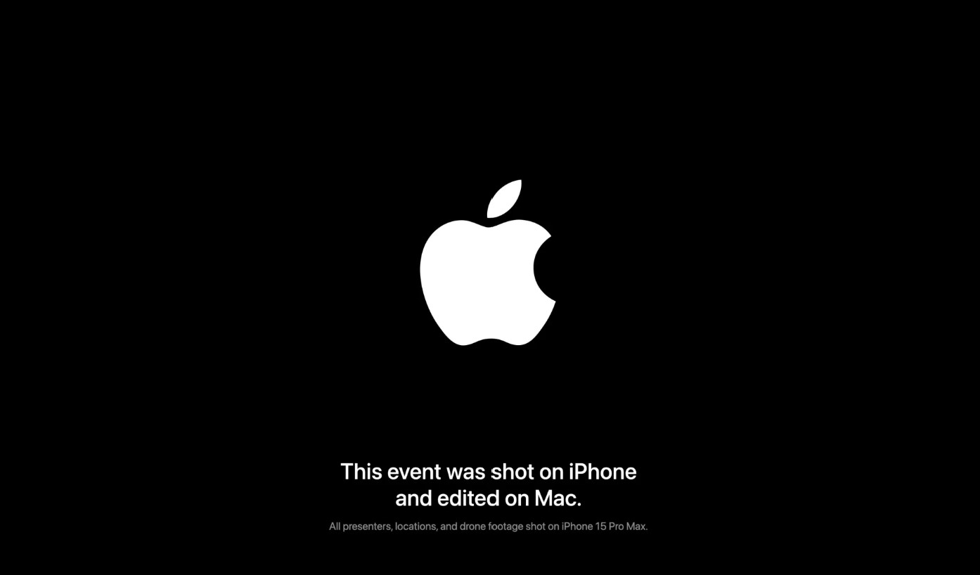 Sự kiện được quay bằng iPhone 15 Pro Max và chỉnh sửa trên Mac, bao gồm mọi cảnh quay từ người giới thiệu, địa điểm và cảnh quay bằng drone