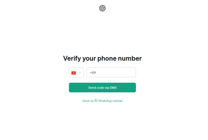 Người dùng đã có thể xác thực tài khoản bằng đầu số điện thoại +84 của Việt Nam