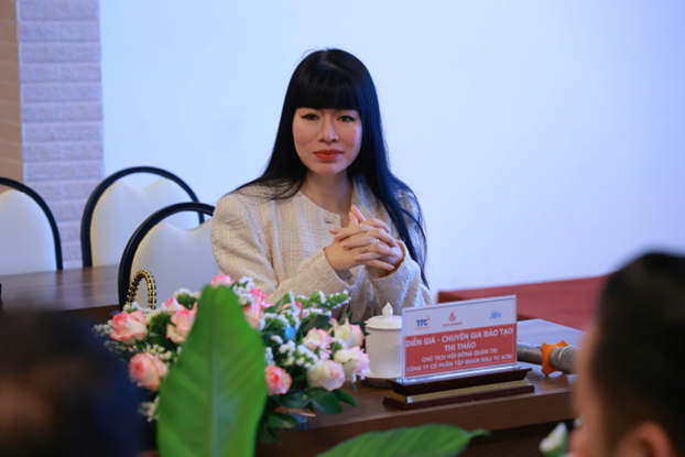  Diễn giả- Chuyên gia đào tạo Thi Thảo- CTHĐQT Công ty CP Tập đoàn Đầu tư ATM