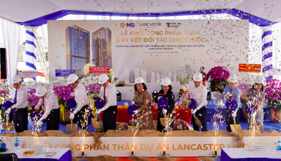 Lễ khởi công phần thân dự án Lancaster Lincoln ngày 16/5, đánh dấu sự trở lại sau nhiều năm tạm dừng triển khai vì vướng mắc pháp lý