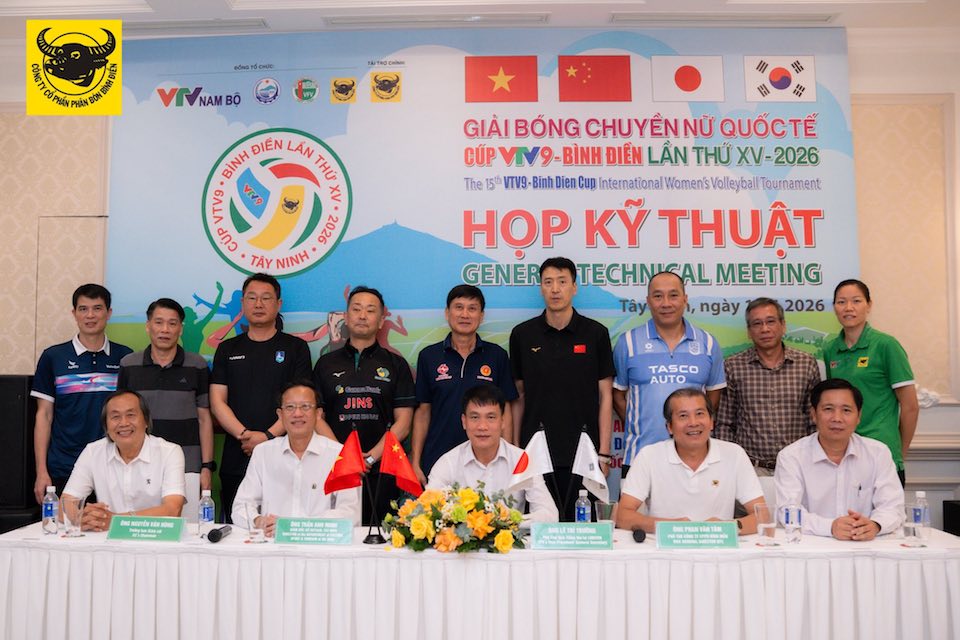 Ban tổ chức họp kỹ thuật trước thềm Giải bóng chuyền nữ Quốc tế Cúp VTV9 – Bình Điền lần thứ 15 năm 2026