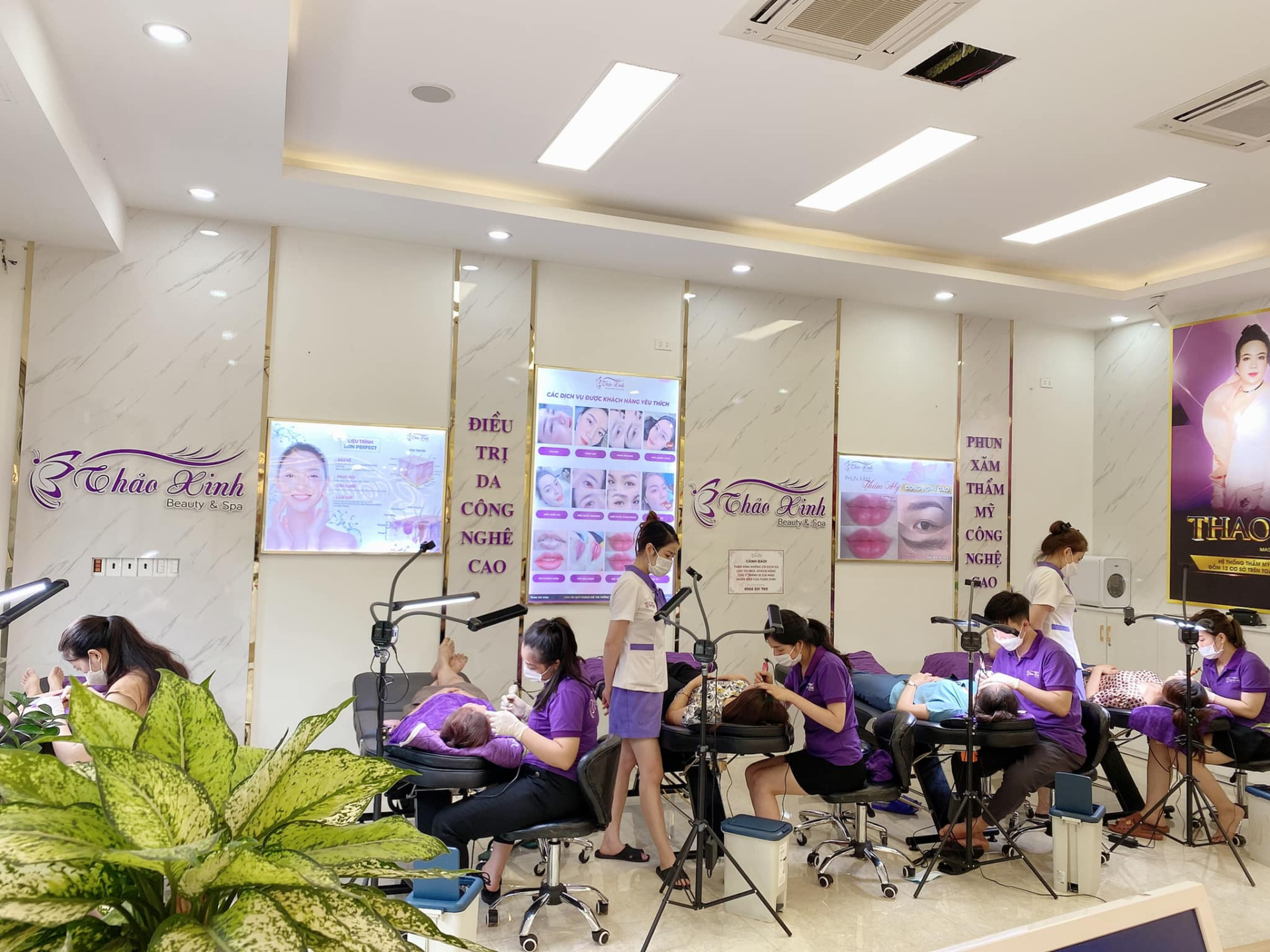 Hộ kinh doanh Thẩm mỹ viện Thảo Xinh bị xử phạt 35 triệu đồng do quảng cáo dịch vụ khám chữa bệnh trái phép. Ảnh: MXH
