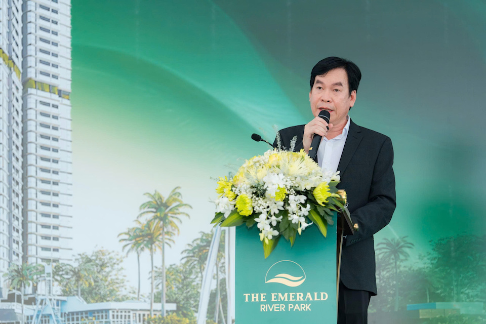 Ông Bùi Ngươn Phong – Chủ tịch HĐQT, Nhà sáng lập Hệ sinh thái Tập đoàn Lê Phong phát biểu tại buổi lễ.