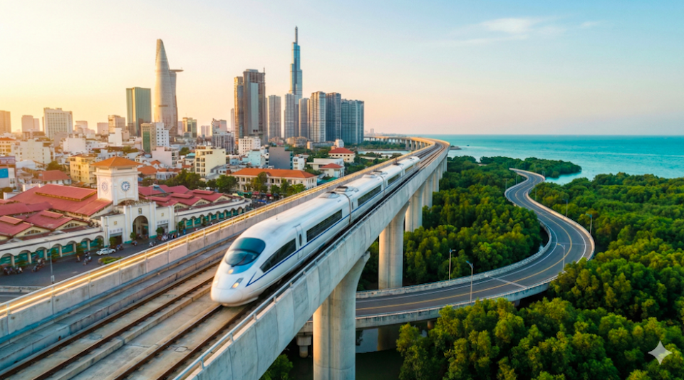 Dự án đường sắt tốc độ cao Bến Thành - Cần Giờ do Tập đoàn Vingroup đề xuất có tổng mức đầu tư 102.430 tỷ đồng, trong đó nhu cầu vốn huy động lên đến 87.066 tỷ đồng. Đây là một trong những siêu dự án hạ tầng trọng điểm được Ngân hàng Nhà nước áp dụng cơ chế đặc biệt về tín dụng