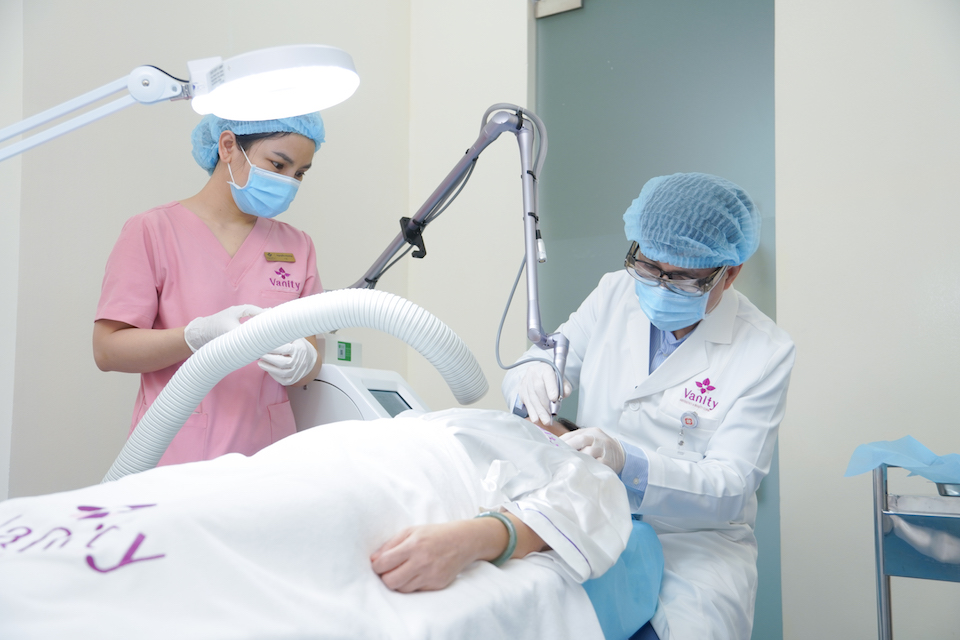 Các công nghệ hiện đại tại Vanity nhằm mang đến hiệu quả tối ưu cho khách hàng điều trị.