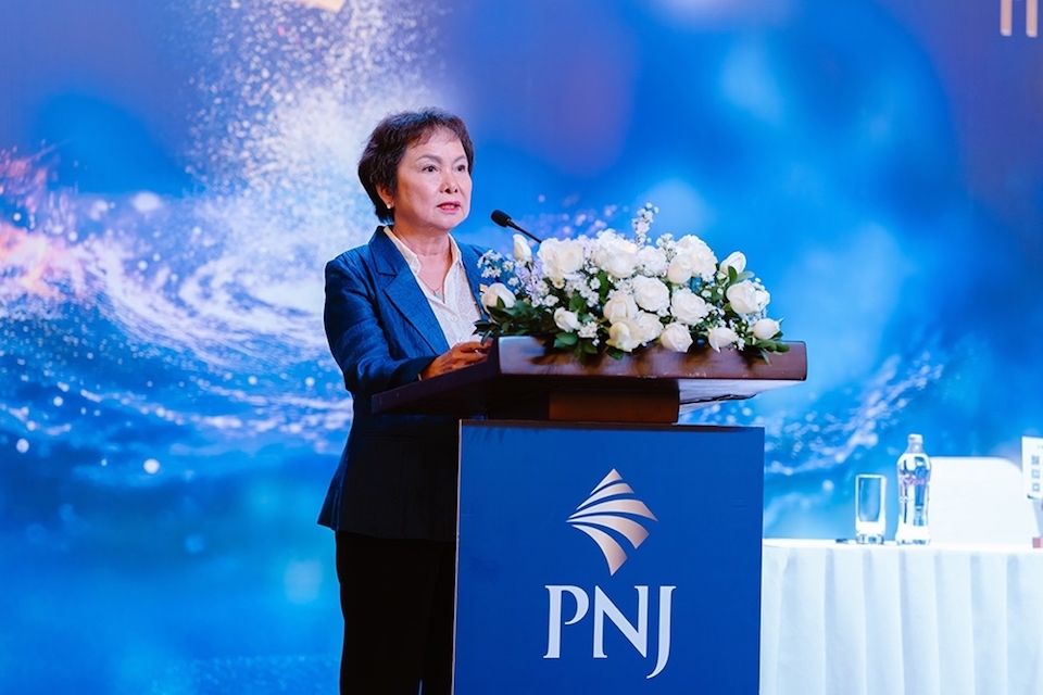Bà Cao Thị Ngọc Dung - Chủ tịch Hội đồng quản trị PNJ, người vừa gửi tâm thư xin lỗi cổ đông và khách hàng sau vụ bê bối tại công ty con. Ảnh: PNJ