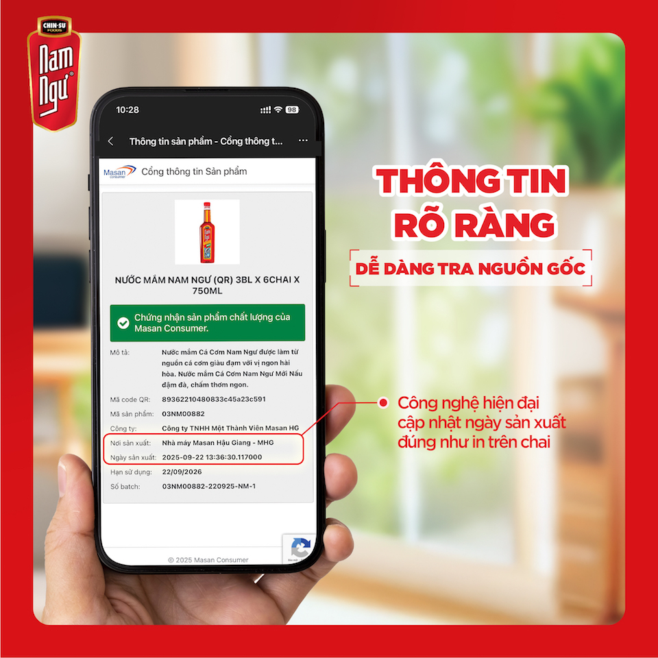 Nam Ngư áp dụng QRCode truy xuất rõ ràng nguồn gốc