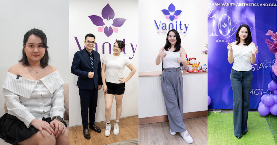 Các giai đoạn của Trúc Anh cải thiện sức khoẻ và vóc dáng tại phòng khám Vanity