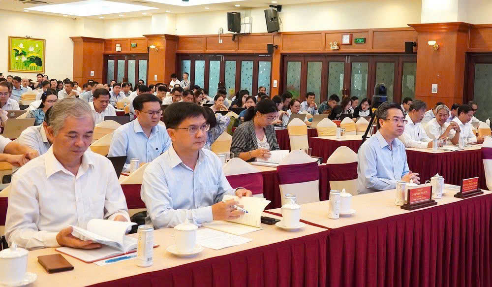 Điểm cầu Thành ủy TPHCM (Ảnh: CA TP.HCM)