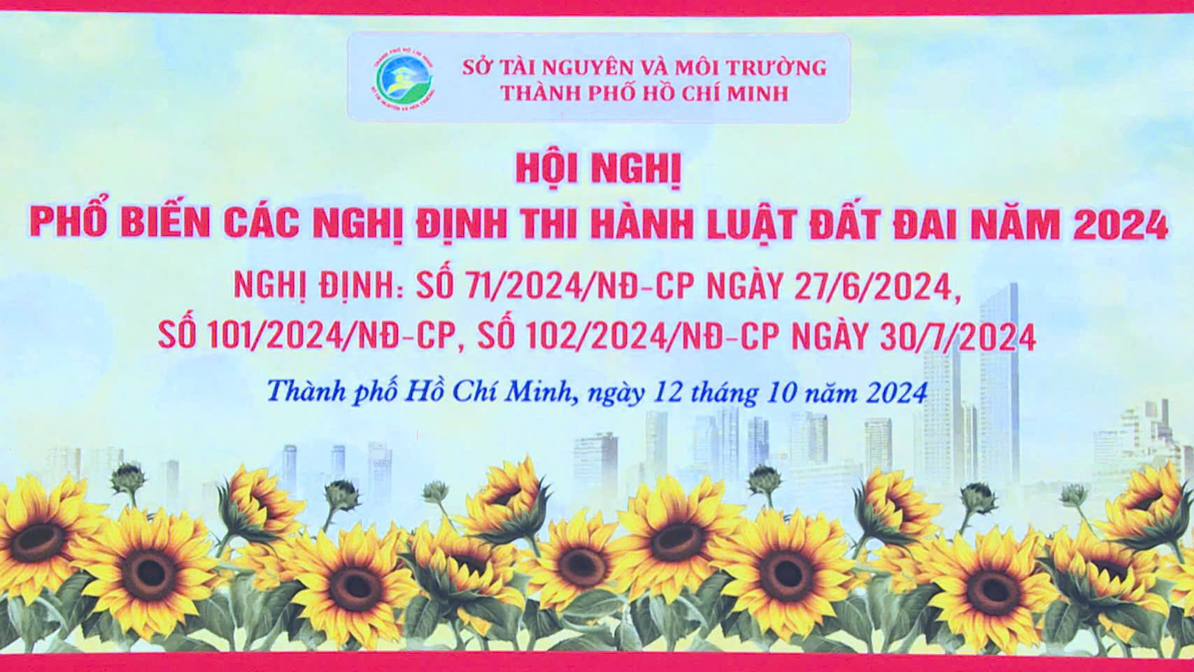 Hội nghị phổ biển các nghị định thi hành Luật Đất đai năm 2024 tổ chức tại TP.HCM