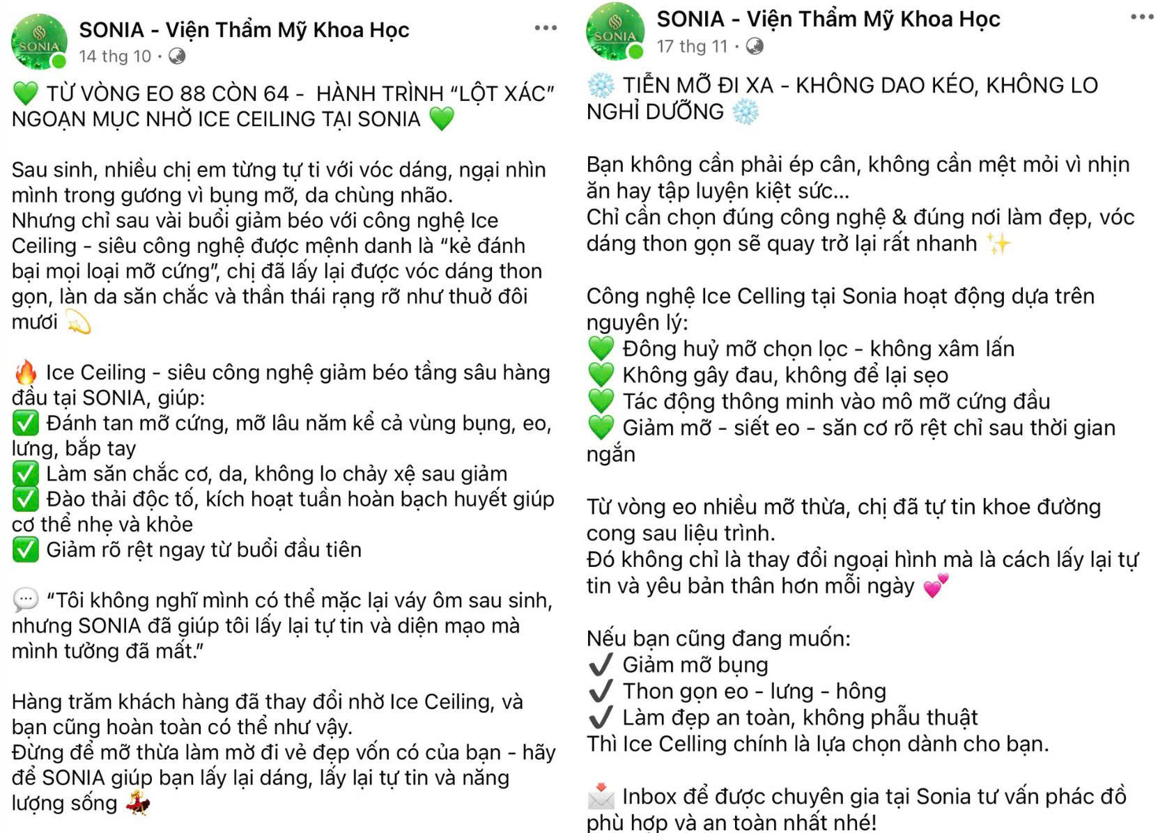 Những bất cập tại Viện thẩm mỹ Tây Úc Sonia là gì?