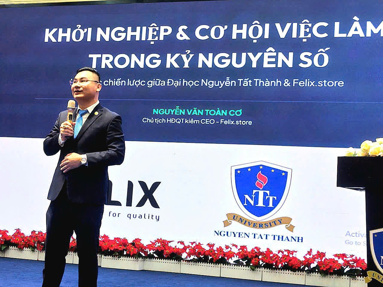 Ông Nguyễn Văn Toàn Cơ, Chủ tịch Công ty CP Công nghệ Felix chia sẻ kinh nghiệm khởi nghiệp sau 17 năm làm việc tại 1 doanh nghiệp lớn của ngành bảo hiểm.
