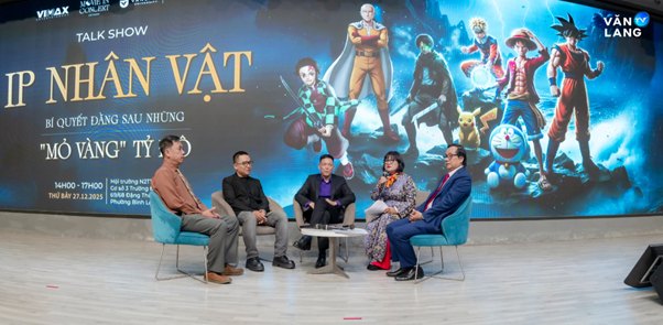 Talkshow “IP Nhân vật: Bí quyết đằng sau những ‘mỏ vàng’ tỷ đô” được tổ chức tại Trường Đại học Văn Lang, TP.HCM.