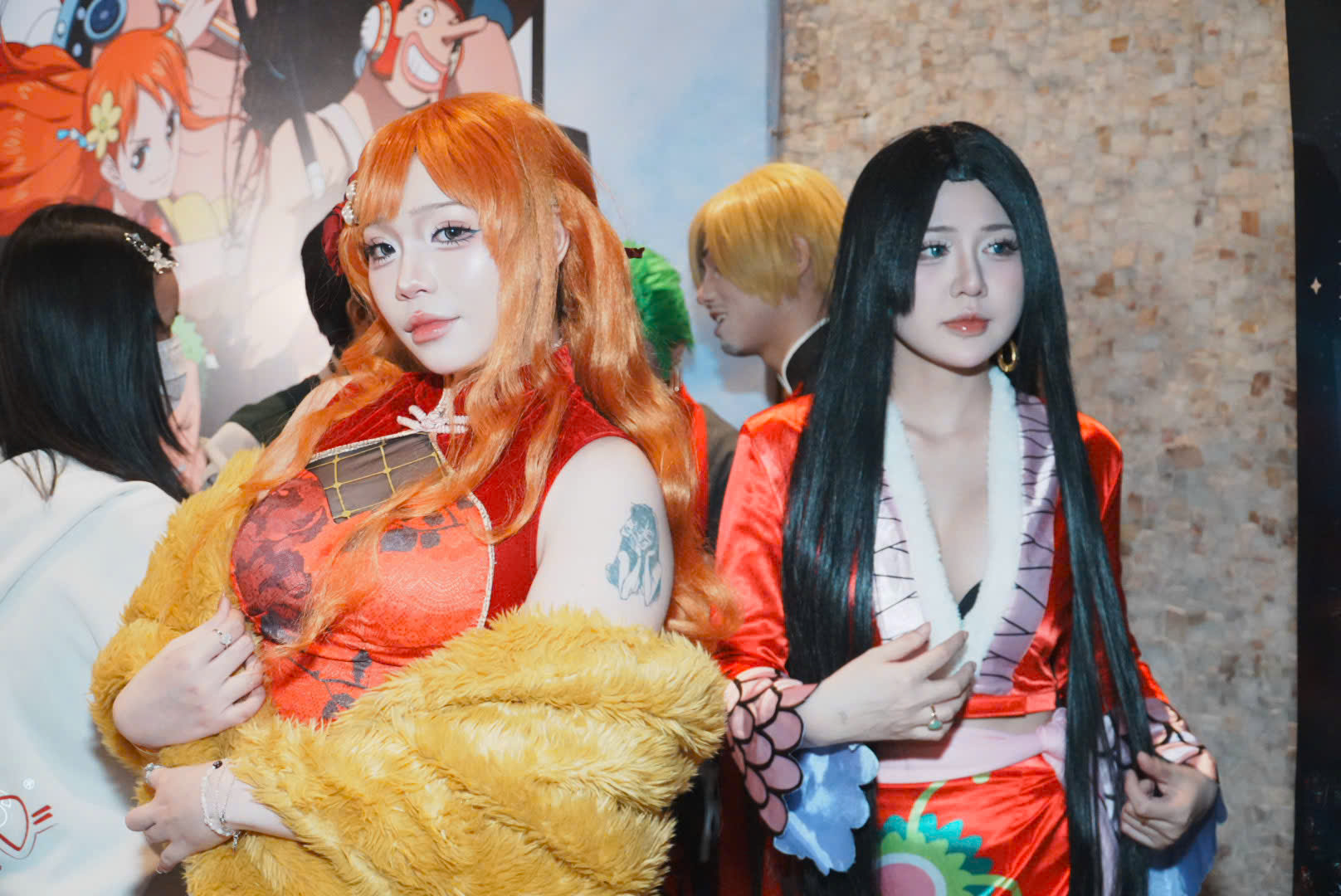 Nhiều bạn trẻ hâm mộ One Piece đến sự kiện trong những tạo hình hóa thân thành các nhân vật yêu thích.