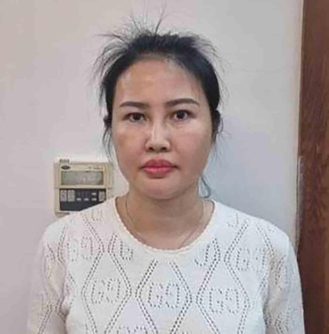Bà Hoàng Thị Thuý Nga khi bị khởi tố, bắt tạm giam. Ảnh: BCA