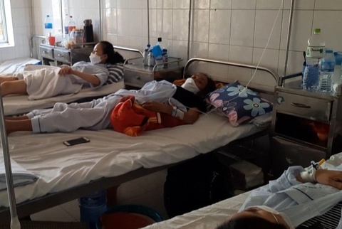 Các bệnh nhân cúm A được theo dõi và điều trị tại Bệnh viện Bệnh Nhiệt đới. Ảnh: BVCC.
