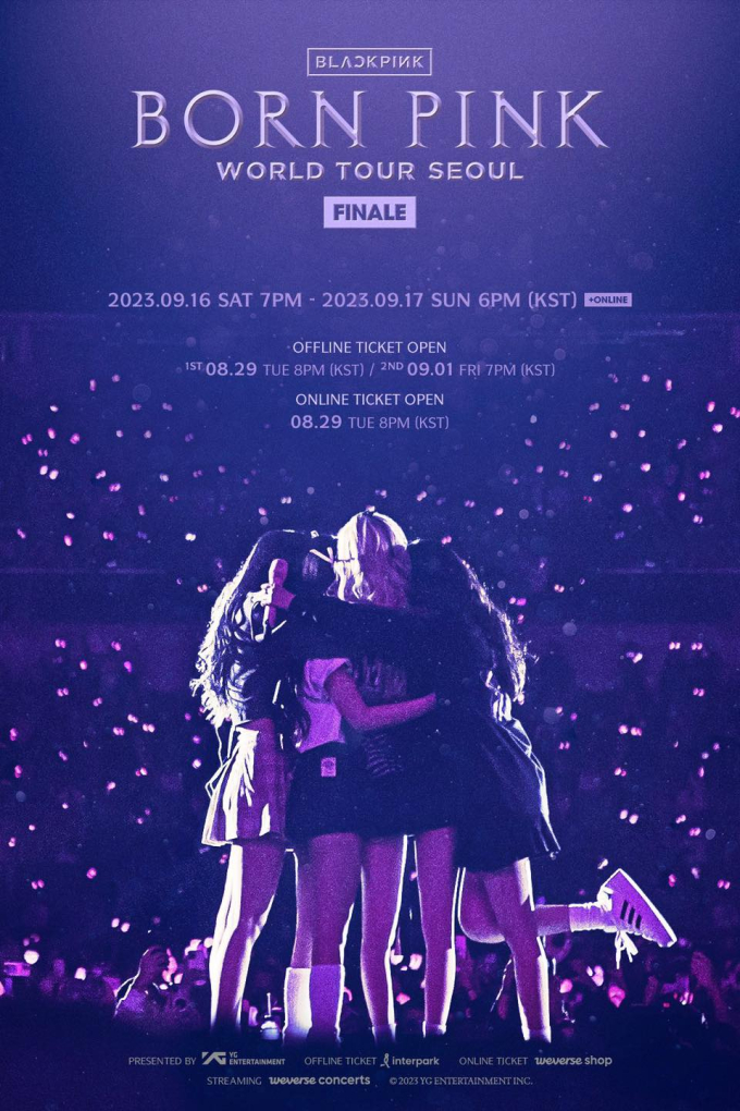 [368049653_588401310171667_973347442523007682_N] Poster thông báo hai đêm diễn concert world tour BORN PINK cuối cùng của BLACKPINK tại Seoul, Hàn Quốc 