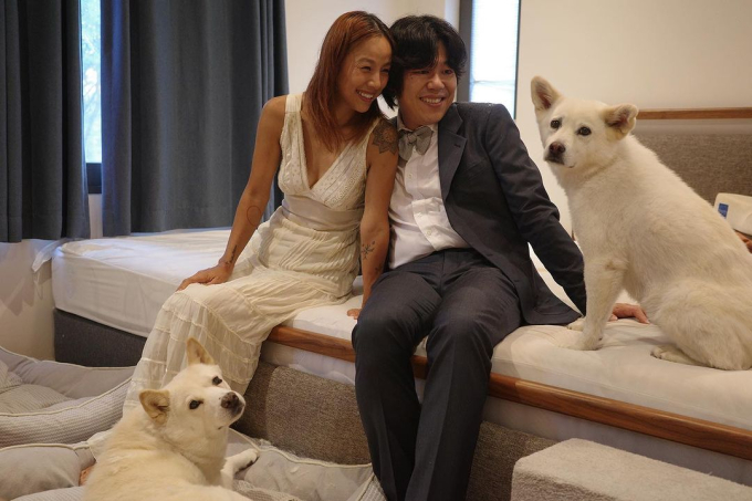 Những chú cún cưng chính là thành viên gia đình của Lee Hyori. Sau khi kết hôn, cô rút kui dần khỏi làng giải trí, đến sống tại đảo Jeju cùng những chú cún cưng