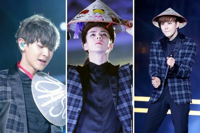 Các chàng trai của EXO cũng rất thích nón lá Việt Nam 
