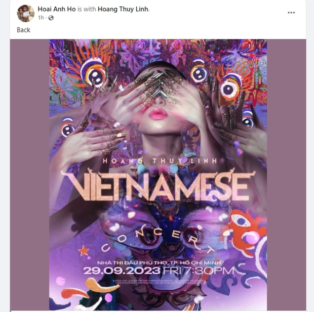 Nhạc sĩ Hồ Hoài Anh chia sẻ lại poster Vietnamese Concert với dòng trạng thái ẩn ý khiến netizen tò mò